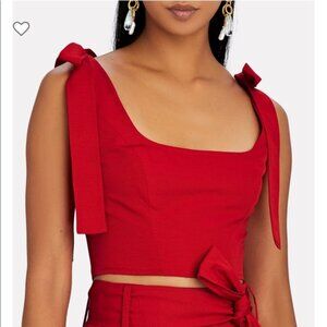 Staud Rogan Top Red Size 10